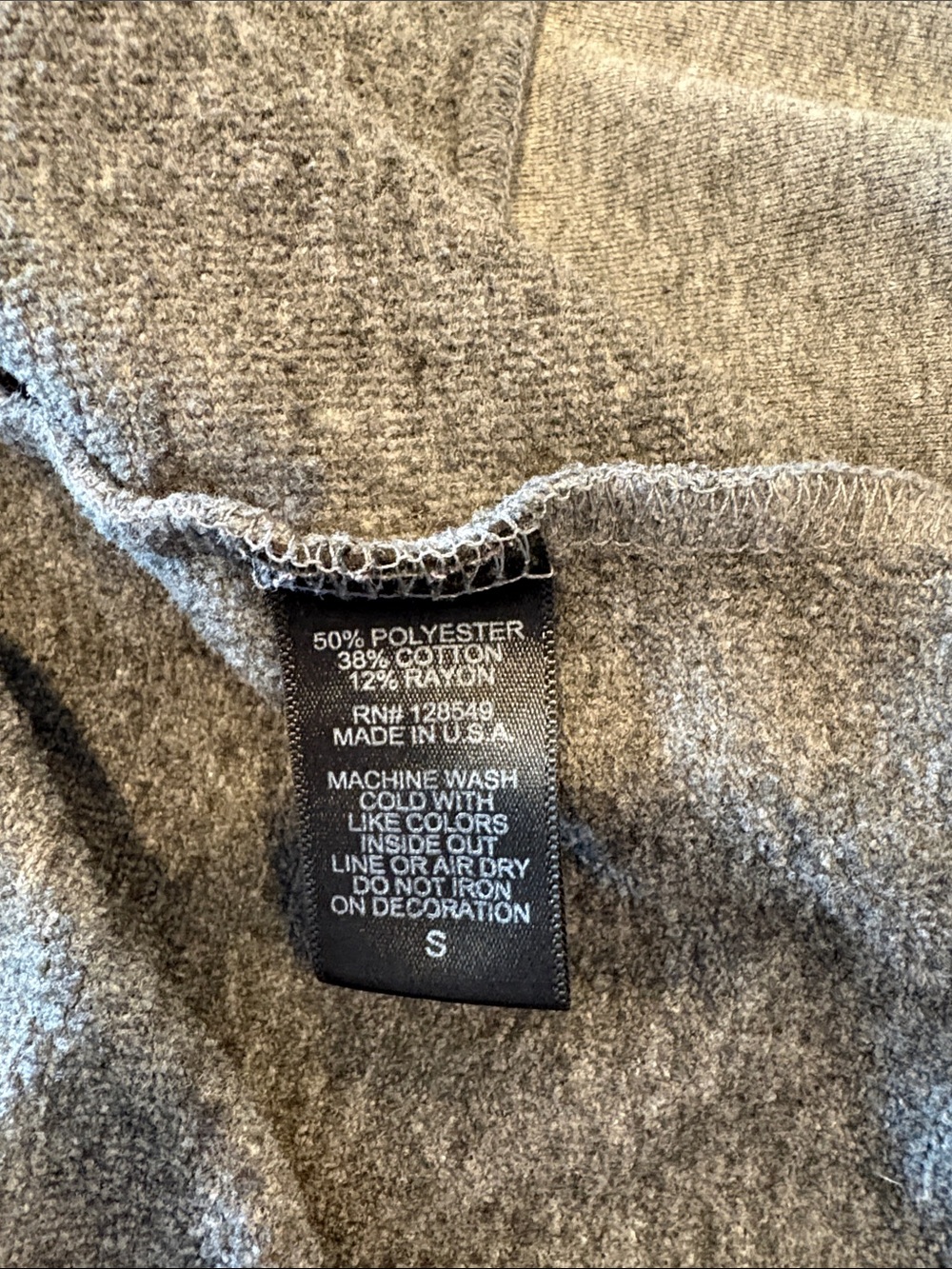 Aviator Nation Full Zip Hoodie ~ Small ~ Heathered Grey - Picture 10 of 16